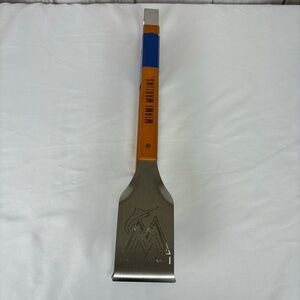 Sportula MLB Miami Marlins Grill A Tongs Cutout Logo Wood Handle Grilling Tongs